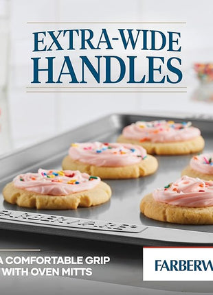 Farberware Nonstick Bakeware, Nonstick Cookie Sheet / Baking Sheet - 10 Inch x 15 Inch, Gray