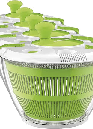 Cuisinart Large Spin Stop Salad Spinner- Wash, Spin & Dry Salad Greens, Fruits & Vegetables, 5qt, CTG-00-SAS1 (Pack of 4)