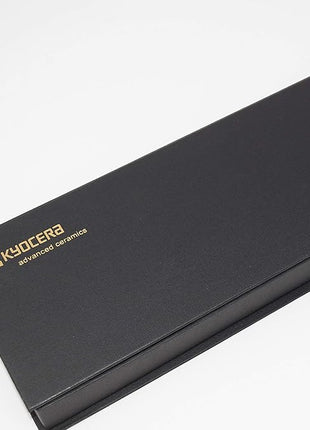 Kyocera 5.5" & 3" White Blade Black Handle - Gift Box Knife Set