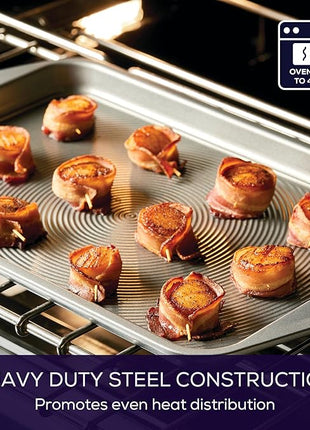 Circulon Total Nonstick Bakeware Set with Nonstick Bread Pan, Cookie Sheet, Baking Pan, Baking Sheet, Cake Pan and Muffin/Cupcake Pan - 10 Piece, Gray