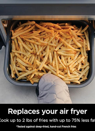 Ninja Combi All-in-One Multicooker, Oven, & Air Fryer, Complete Meals in 15 Mins, 14-in-1 Functions, Combi Cooker + Air Fry, Bake, Roast, Slow Cook and More, 3 Accessories, Stainless Steel, SFP701