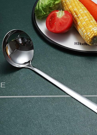 Stainless Steel Ladle, Berglander Soup Ladle, Cooking Ladle, Kitchen Ladle, Metal Soup Spoon For Cooking Non-Stick And Heat Resistant, Dishwasher Safe, Easy to Clean