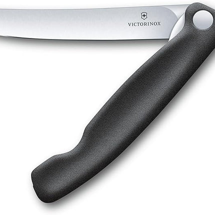 Victorinox Swiss Classic Foldable Paring Knife, Straight Edge Black 4.3 in