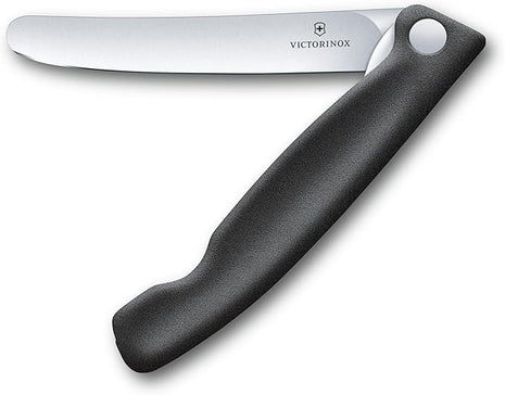 Victorinox Swiss Classic Foldable Paring Knife, Straight Edge Black 4.3 in
