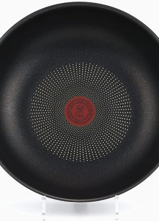 ティファール(T-fal) Tefal L43919 Fry Pan with Removable Handle, 11.0 inches (28 cm), Deep Wok, Compatible with Gas Fire, Ingenio Neo Vintage Bordeaux Intense Wok Pan, Non-Stick