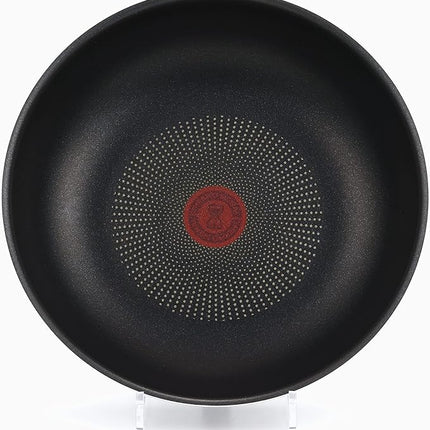 ティファール(T-fal) Tefal L43919 Fry Pan with Removable Handle, 11.0 inches (28 cm), Deep Wok, Compatible with Gas Fire, Ingenio Neo Vintage Bordeaux Intense Wok Pan, Non-Stick