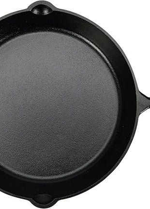 Amazon Basics Pre-Seasoned Cast Iron Skillet, Oven Safe, Even Heating, Heavy-Duty & Large, 15-Inch, Black