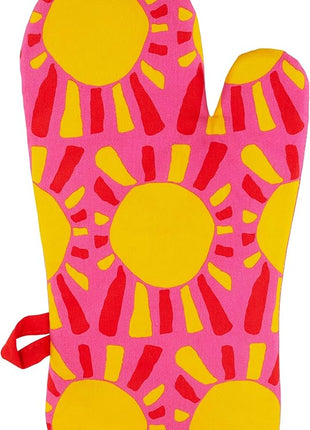 Blue Q Hot Sh*t Funny Oven Mitts - Cute Oven Mitts, Home Kitchen Gifts, Cooking Accessories, Super-Insulated Quilting, Comfy Natural-Fitting Shape, Pot Holders, 100% Cotton, Size 12.5" L x 7.5" W