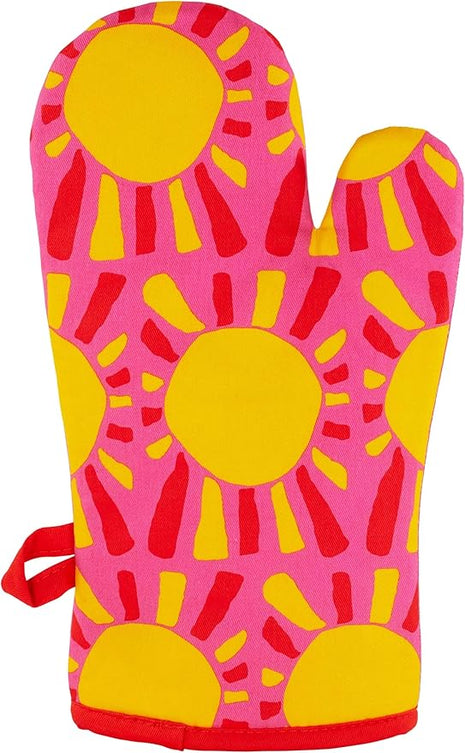 Blue Q Hot Sh*t Funny Oven Mitts - Cute Oven Mitts, Home Kitchen Gifts, Cooking Accessories, Super-Insulated Quilting, Comfy Natural-Fitting Shape, Pot Holders, 100% Cotton, Size 12.5" L x 7.5" W