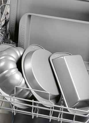 Farberware Nonstick Bakeware Set, Nonstick Cookie Sheets / Baking Sheets - 2 Piece, Gray