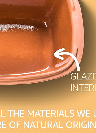 Romertopf Clay Roaster | Non-Stick Dutch Oven | Health Pot Cooking | Clay Baker | Versatile Cooking Vessel - 1.6 Quarts (1.5 Liters) for up to 2 people