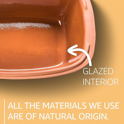 Romertopf Clay Roaster | Non-Stick Dutch Oven | Health Pot Cooking | Clay Baker | Versatile Cooking Vessel - 1.6 Quarts (1.5 Liters) for up to 2 people