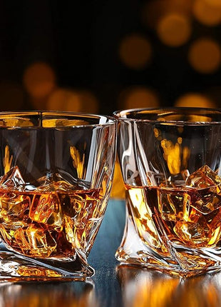 DeeCoo Premium 10, 11 OZ Scotch Glasses - Old Fashioned Whiskey Glasses/Style Glassware for Bourbon/Rum/Bar Tumbler Set of 6