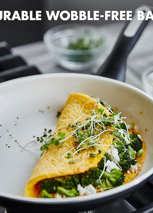 GreenPan Rio Healthy Ceramic Nonstick 10" Frying Pan Skillet, PFAS-Free, Dishwasher Safe, Black