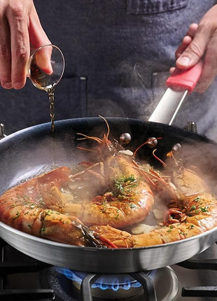 Tramontina Professional 12-Inch Ceramic Non Stick Large Frying Pan, Heavy-Gauge Aluminum Skillet with Nonstick Coating, Dishwasher and Oven Safe, Black