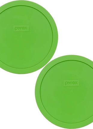 Pyrex 7402-PC 6/7-Cup Green Food Storage Replacement Lid (2-Pack) - Made in USA