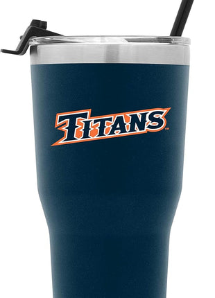 Simple Modern Officially Licensed Collegiate Cal State Fullerton Titans Tumbler with Straw and Flip Lid | Insulated Stainless Steel 30oz Thermos | Cruiser Collection | Cal State Fullerton