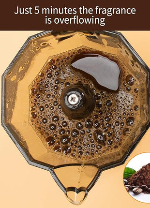 6 Cup Manual Espresso Maker, Small Espresso Machines for Home, Cuban Coffee Maker with Detachable Base & Overheat Protection,Cafeteras Electricas Modernas Moka Pot, Greca Electrica De Cafe Gift