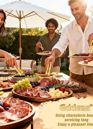 12PCS Mini Tongs For Serving, 2 Sizes 6 & 4 Inch Ice Tongs Mini Gold Sugar Stainless Steel Tong, Small Kitchen Tiny Food Tongs for Appetizers,Tea Party, Coffee Bar,Desserts & Ice Bucket