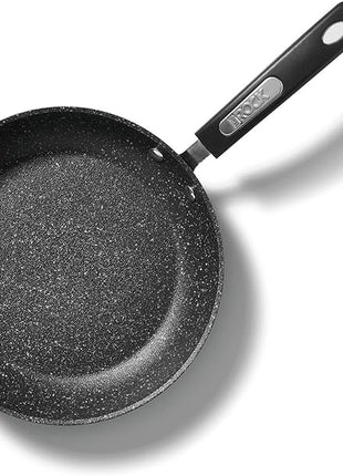 Starfrit The Rock 24 cm (9.5") Non-Stick Fry Pan - Durable Forged Aluminum - Oven Safe - PFOA Free - Easy to Clean - Black