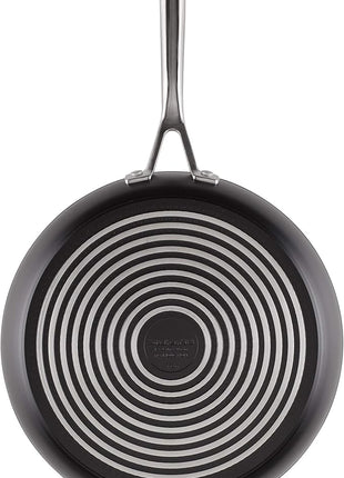 KitchenAid Hard Anodized Induction Nonstick Fry Pan/Skillet with Lid, 12.25 Inch, Matte Black