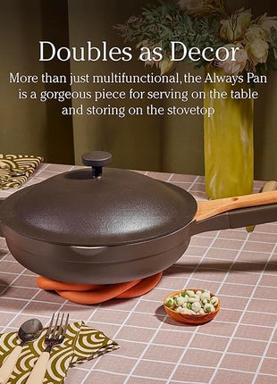 Our Place Mini Always Pan 2.0-8.5” (1.2 Qt) Nonstick, Toxin-Free Ceramic Cookware | Patented 10-in-1 Aluminum Frying & Sauté Pan | Safe for Oven, Induction & All Cooktops up to 450°F | Sage
