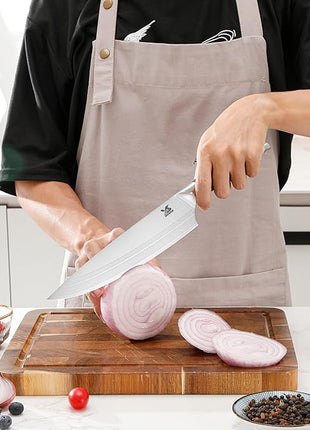 MSY BIGSUNNY 5pcs Knife Set Kitchen Utensils Knife, German Stainless Steel Professional Chef Kitchen Knife Set, Tang Series