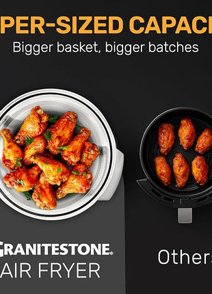 Big Boss 16Qt Large Glass Air Fryer Non Toxic – Family Sized Large Halogen Oven Cooker with 3 Cooking Sections, Stainless Steel Racks, French Fries, Chicken, No Preheat, Self Cleaning, Dishwasher Safe