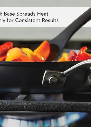 KitchenAid Hard Anodized Induction Nonstick Frying Pan Set/Skillets, 8.25 Inch and 10 Inch - Matte Black
