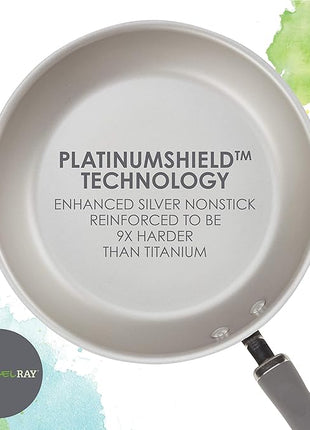 Rachael Ray Create Delicious Nonstick Cookware Pots and Pans Set, 13 Piece, Gray Shimmer