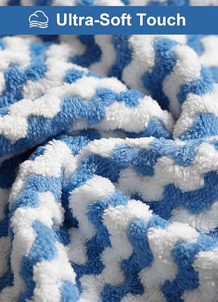 JOYMOOP 108 Packs Microfiber Cleaning Cloths, 10" x 10" Reusable Kitchen Towels, Lint-Free Cleaning Rags, Super Absorbent Cleaning Cloths for Kitchen, Car, and Household Cleaning, Blue