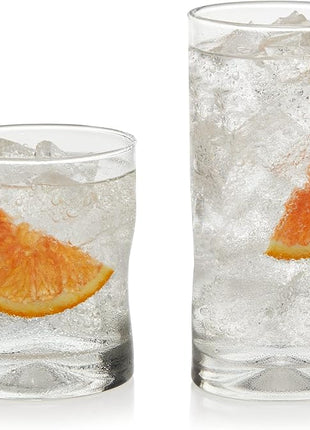 Libbey Impressions 16-Piece Tumbler and Rocks Glass Set