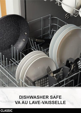 Starfrit The Rock 26cm (10") Non-Stick Multi Pan - Tawa - Durable Forged Aluminum - Oven Safe - PFOA Free - Easy to Clean - Black