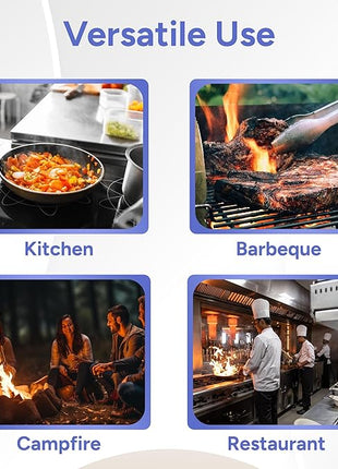 Casa Platino Silicone Oven Mitts & Potholders, 4-Piece – Pot Holders and Oven Mitts for BBQ & Baking, Oven Mitt for Kitchen & Microwave – Heat Resistant Up to 500°F, Durable & Flexible – Indigo