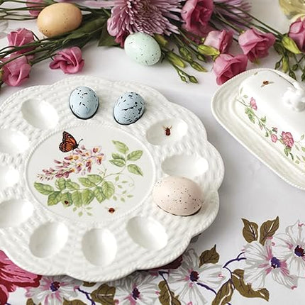 Lenox 893457 Butterfly Meadow Egg Tray, Easter Serveware