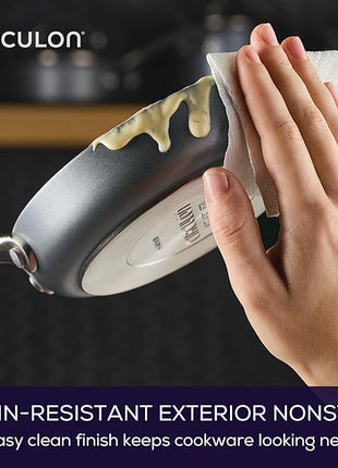 Circulon A1 Series with ScratchDefense Technology Nonstick Induction, Mini Frying Pan/Skillet, Metal Utensil Safe, 6.25 Inch Open Fry Pan - Graphite