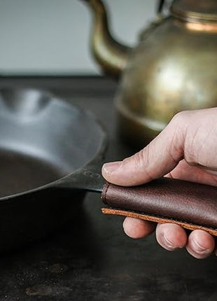 Leather Cast Iron Pan Handle Cover (Standard 4.5")