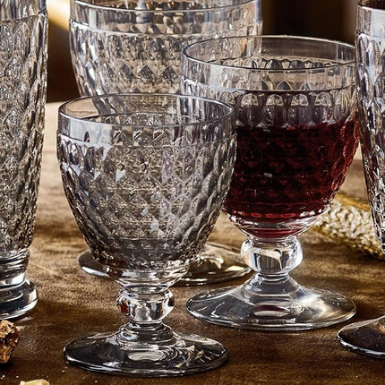 Villeroy & Boch Boston Smoke Crystal Clarets, Set of 4