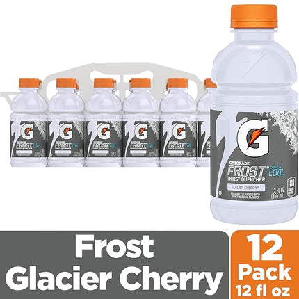Gatorade Glacier Cherry, 12 Fl Oz, pack of 12