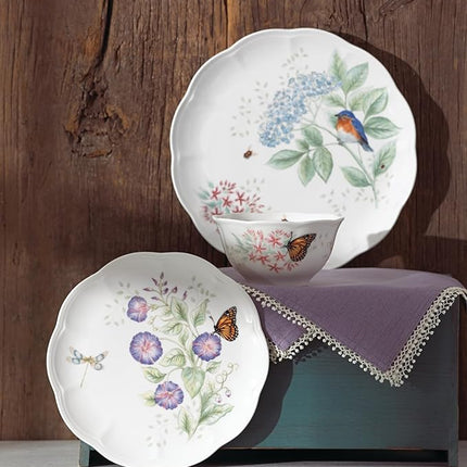 Lenox 883319 Butterfly Meadow Flutter 12Pc Dinnerware Set,Multicolor