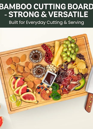 Personalized Turkey Platter for Thanksgiving - Custom Engraved Bamboo Cutting Board, and Charcuterie Board - Unique Wedding Gift, Bridal Shower, Engagement, Anniversary, Housewarming, Christmas Gifts