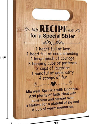 Sister Birthday Gifts from Sister, Friendship Gifts for Women, Sister Cutting Board Gifts, BFF Friend, Soul Sister, Sister Gifts for Women