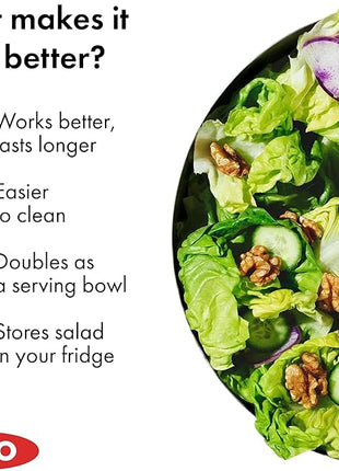 OXO Good Grips Stainless Steel Salad Spinner, 6.34 Qt.