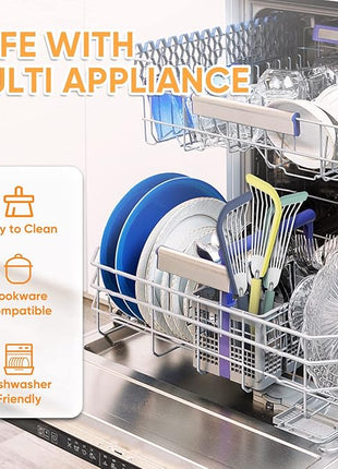 Nonstick Fish Spatula,Maywe Tanso Thin Slotted Spatulas Turner Silicone Fish Spatulas for Nonstick Cookware,High Heat Resistant BPA Free Cooking Utensils,Ideal for Fish,Eggs,Pancakes