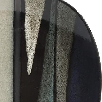 Gibson Elite Althea 16-Piece Teal Reactive Glaze Dinnerware Set – Service for 4, Durable Stoneware Plates and Bowls