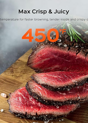 Dreo Air Fryer - 100℉ to 450℉, 4 Quart Hot Oven Cooker with 50 Recipes, 9 Cooking Functions on Easy Touch Screen, Preheat, Shake Reminder, 9-in-1 Digital Airfryer, Black, 4L (DR-KAF002)