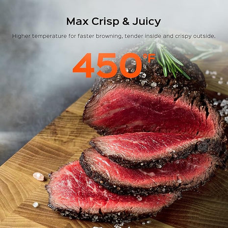 Dreo Air Fryer - 100℉ to 450℉, 4 Quart Hot Oven Cooker with 50 Recipes, 9 Cooking Functions on Easy Touch Screen, Preheat, Shake Reminder, 9-in-1 Digital Airfryer, Black, 4L (DR-KAF002)