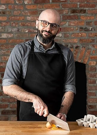 Babish High-Carbon 1.4116 German Steel Cutlery, 7.5" Clef (Cleaver + Chef) Kitchen Knife, Good Housekeeping Standout Knife of 2022