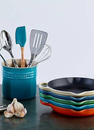 Le Creuset Enameled Cast Iron Signature Iron Handle Skillet, 10.25", White