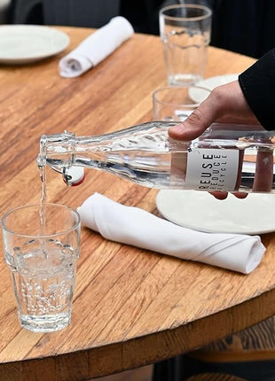 Bormioli Rocco Rock Bar 16.25 oz. Cooler Stackable Tempered Beverage Glasses for Cold Drinks, Water, and Cocktails, Set of 6, Clear